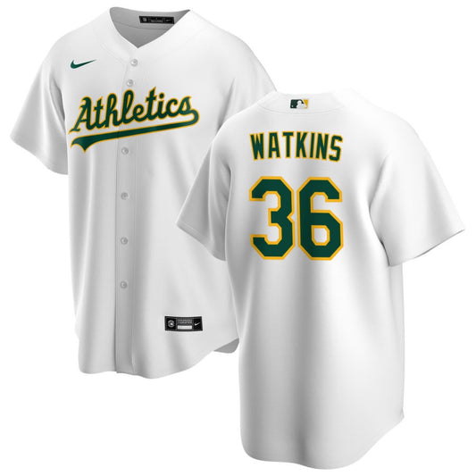 Spenser Watkins Oakland Athletics Nike Youth Home Replica Jersey - White