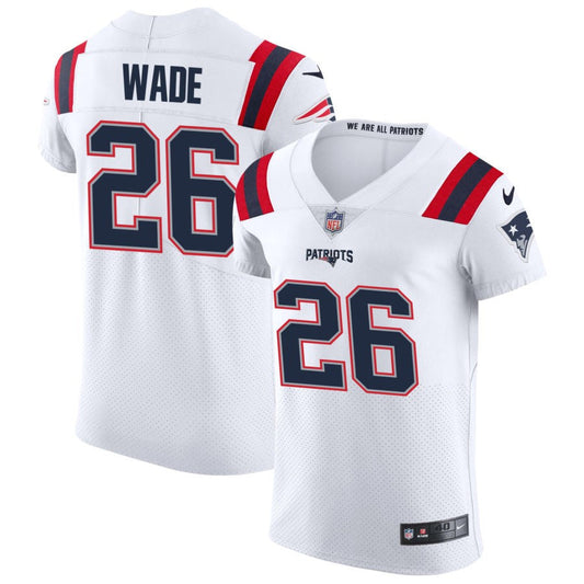 Shaun Wade New England Patriots Nike Vapor Elite Jersey - White