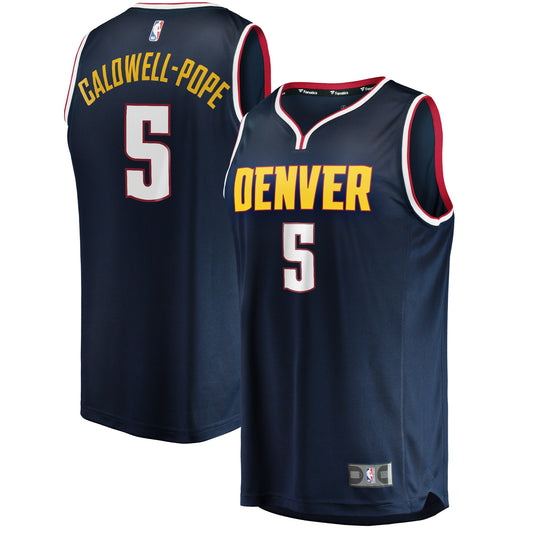 Kentavious Caldwell-Pope Denver Nuggets Fanatics Branded Fast Break Replica Jersey - Icon Edition - Navy