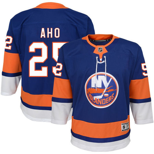 Sebastian Aho New York Islanders Youth Home Premier Jersey - Blue