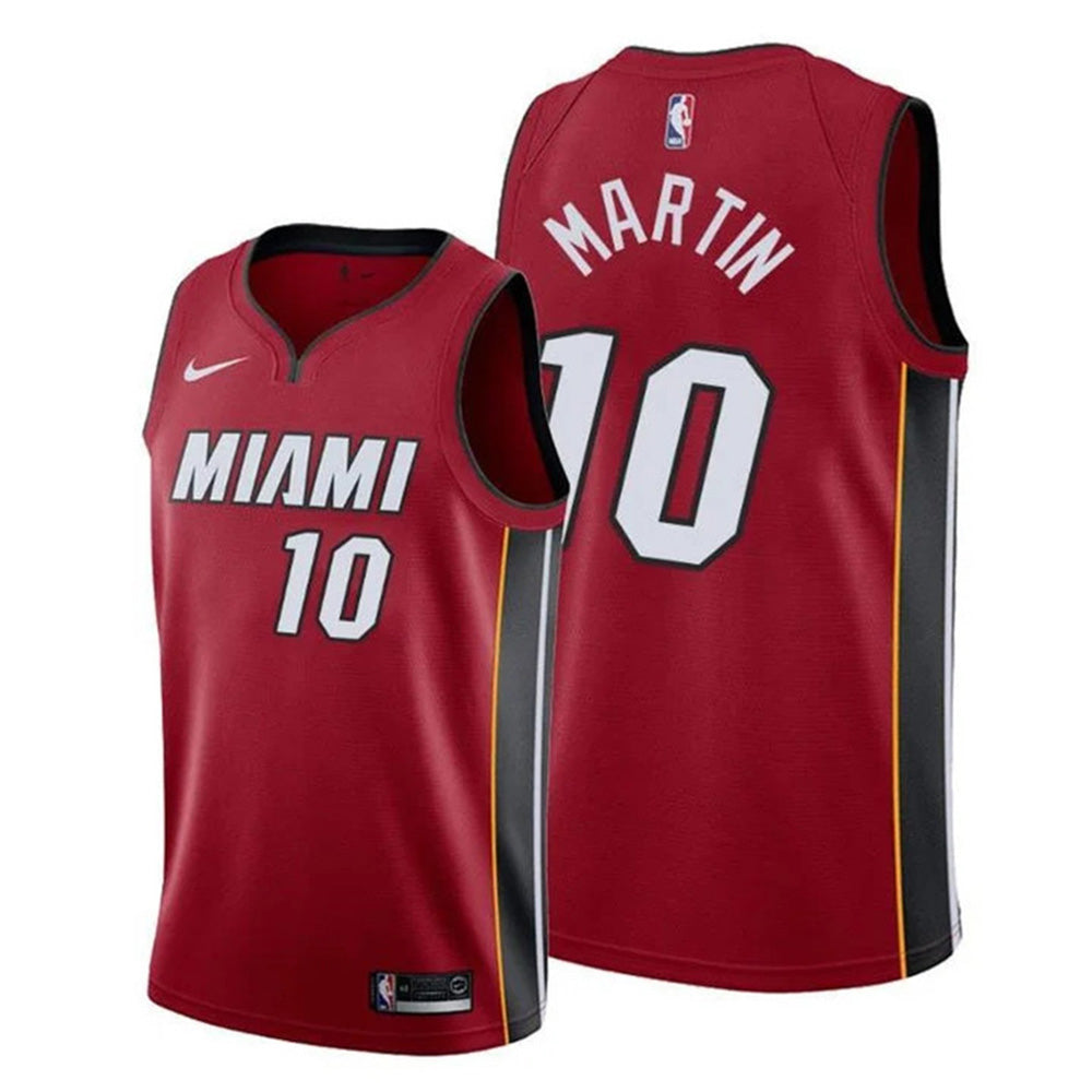 Men's Miami Heat Caleb Martin Statement Edition Jersey - Red