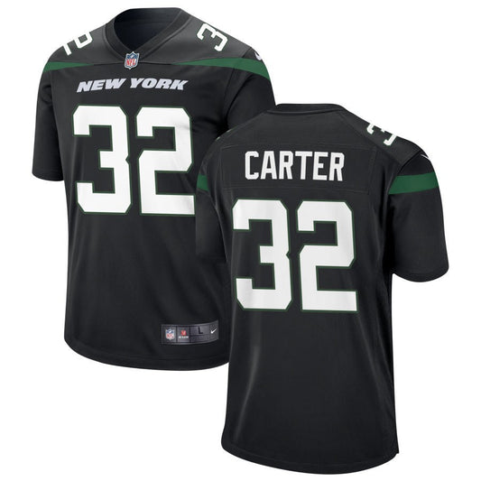 Michael Carter New York Jets Nike Youth Game Jersey - Black