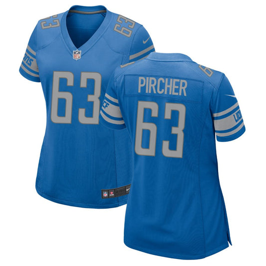 Max Pircher Detroit Lions Nike Women's Game Jersey - Blue