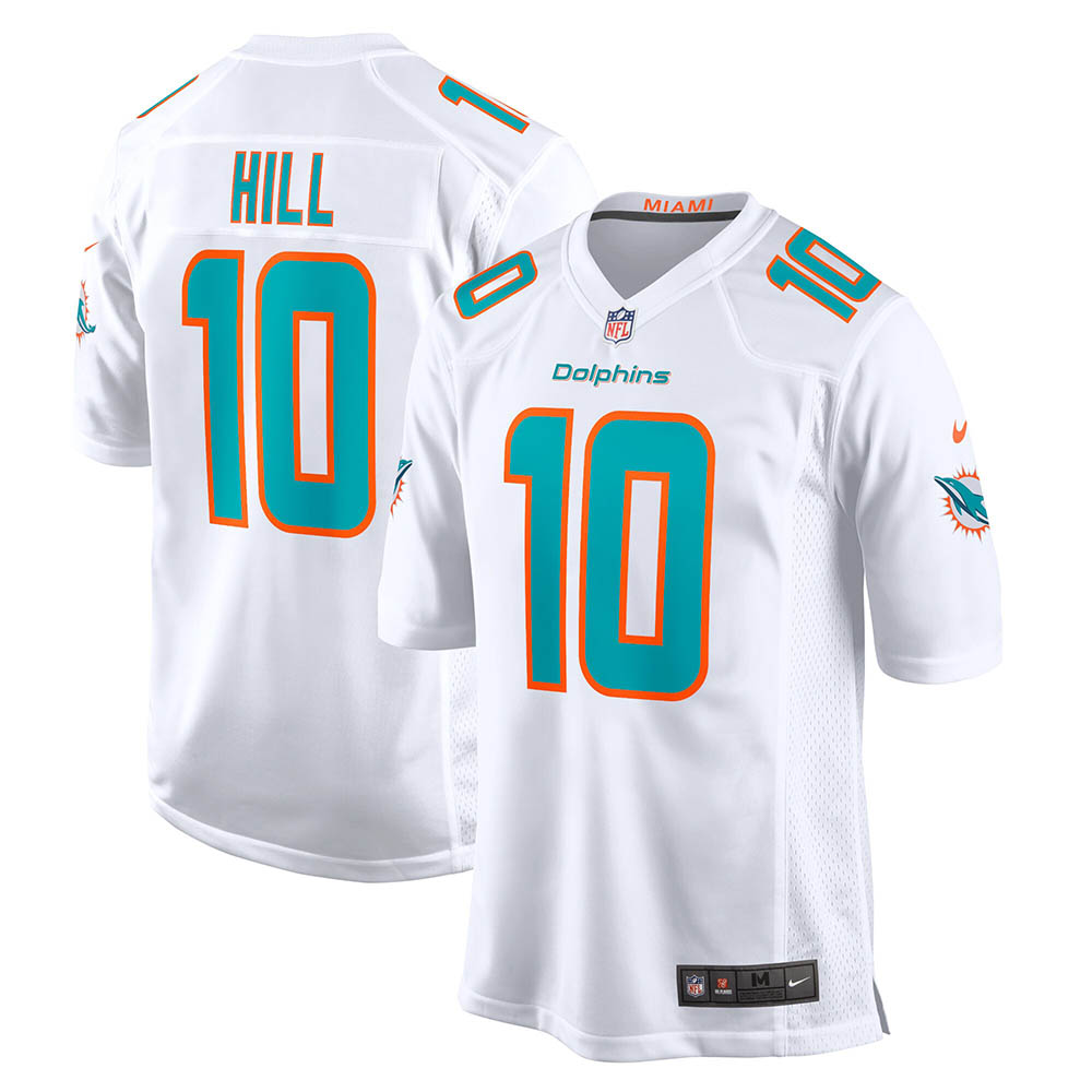 Men's Miami Dolphins Tyreek Hill Game Jersey White