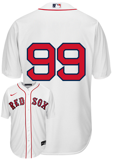 Alex Verdugo No Name Jersey - Boston Red Sox Replica Number Only Adult Home Jersey