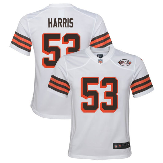 Nick Harris Cleveland Browns Nike Youth Alternate Jersey - White