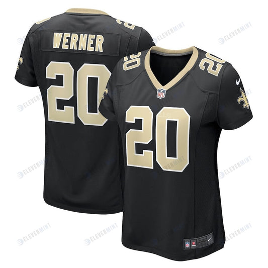 Pete Werner 20 New Orleans Saints Women's Game Jersey - Black