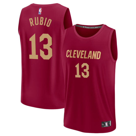 Ricky Rubio  Cleveland Cavaliers Fanatics Branded Fast Break Jersey - Maroon - Icon Edition