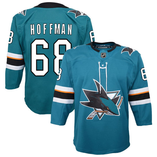 Mike Hoffman San Jose Sharks Youth 2019/20 Home Premier Jersey - Teal