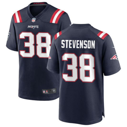 Rhamondre Stevenson Nike New England Patriots Game Jersey - Navy