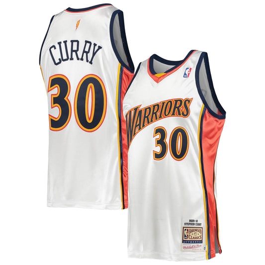 Stephen Curry Golden State Warriors Mitchell & Ness 2009-10 Hardwood Classics Authentic Player Jersey - White