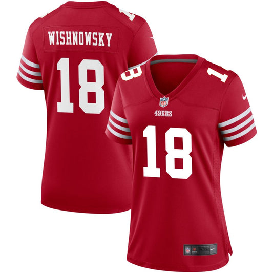 Mitch Wishnowsky San Francisco 49ers Nike Women's Game Jersey - Scarlet