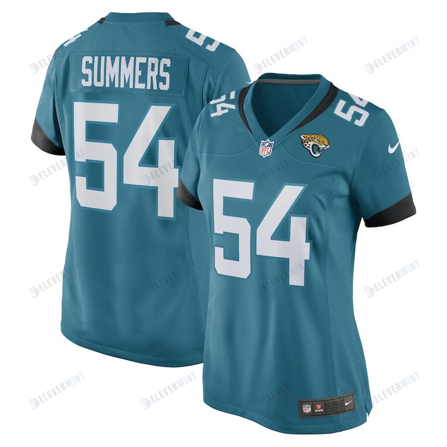 Ty Summers Jacksonville Jaguars Women's Game Player Jersey - Teal