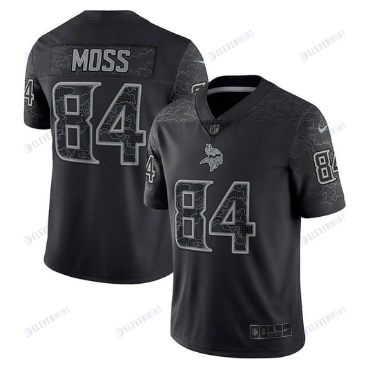 Randy Moss 84 Minnesota Vikings Retired Player RFLCTV Limited Jersey - Black