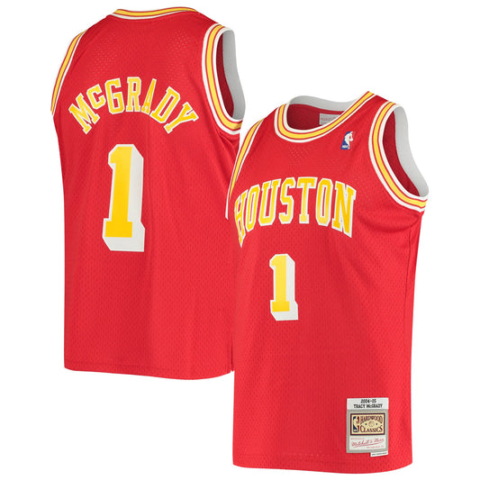 Tracy McGrady Houston Rockets Mitchell & Ness 2001/02 Hardwood Classics Swingman Jersey - Red