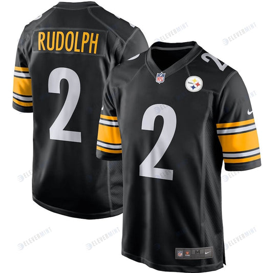 Mason Rudolph 2 Pittsburgh Steelers Men's Game Player Jersey - Black