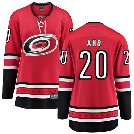 Sebastian Aho Carolina Hurricanes Fanatics Branded Women's Home Breakaway Jersey - Red