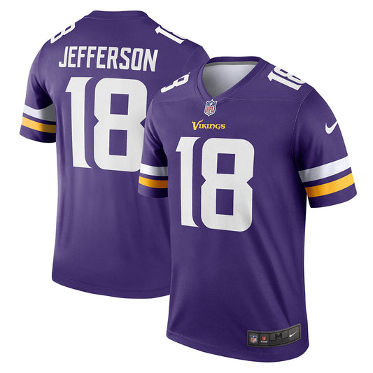 Men's Minnesota Vikings Justin Jefferson Legend Jersey Purple