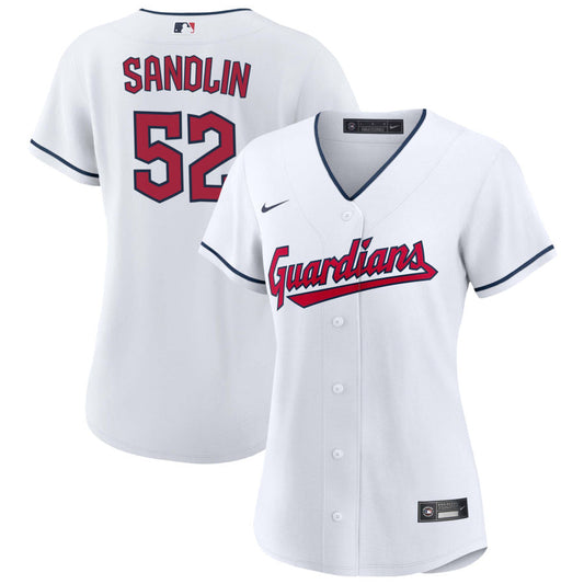 Nick Sandlin Cleveland Guardians Nike Women's Replica Jersey - White