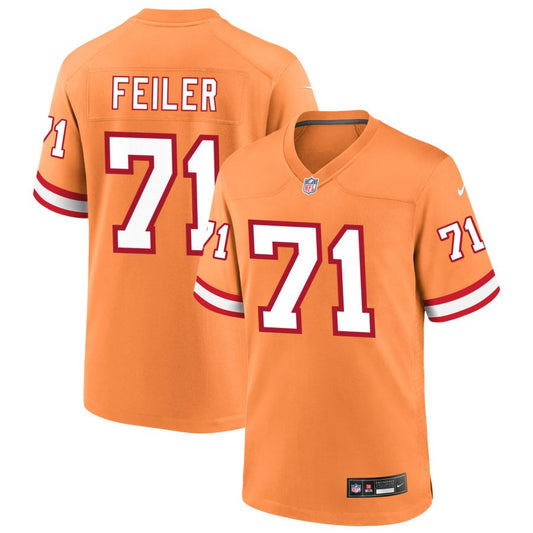 Matt Feiler Tampa Bay Buccaneers Nike Throwback Game Jersey - Orange