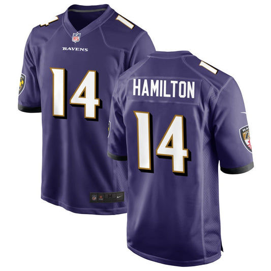 Kyle Hamilton Baltimore Ravens Nike Game Jersey - Purple