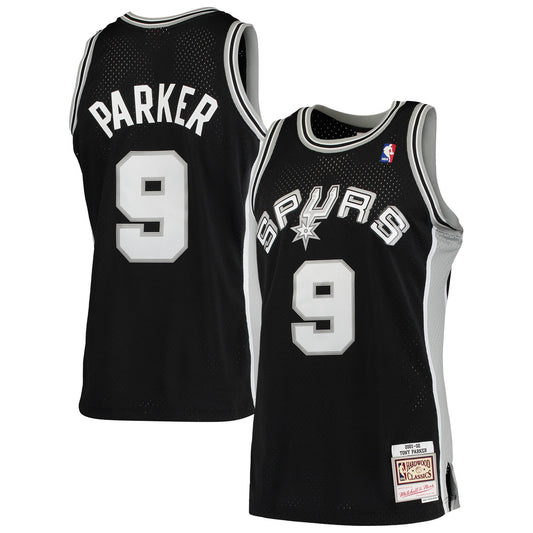 Tony Parker San Antonio Spurs Mitchell & Ness Hardwood Classics Swingman Jersey - Black