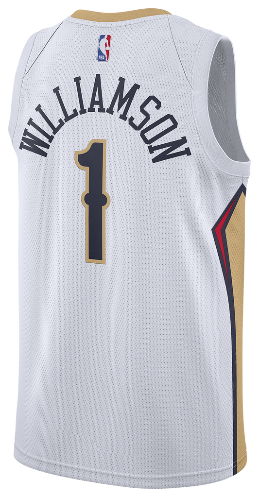 Men's Williamson Zion Nike Pelicans Swingman Jersey - White