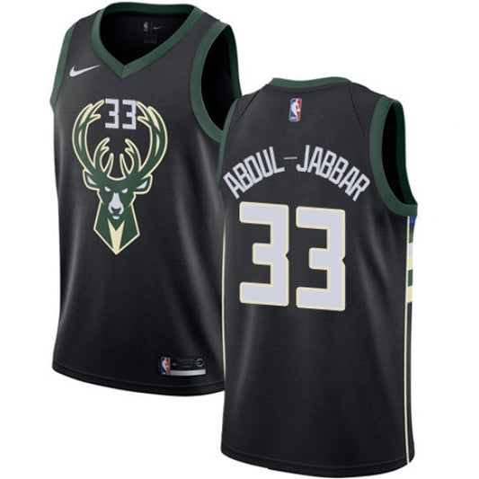 Youth Milwaukee Bucks Kareem Abdul-Jabbar Statement Edition Jersey - Black