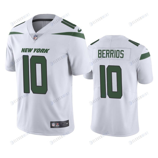 Men's JerseyNew York Jets Braxton Berrios 10 White Vapor Limited Jersey