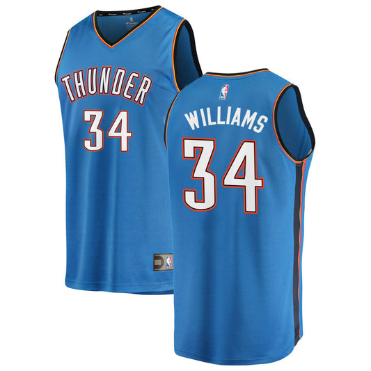 Kenrich Williams Oklahoma City Thunder Fanatics Branded 2019/20 Fast Break Replica Jersey Blue - Icon Edition