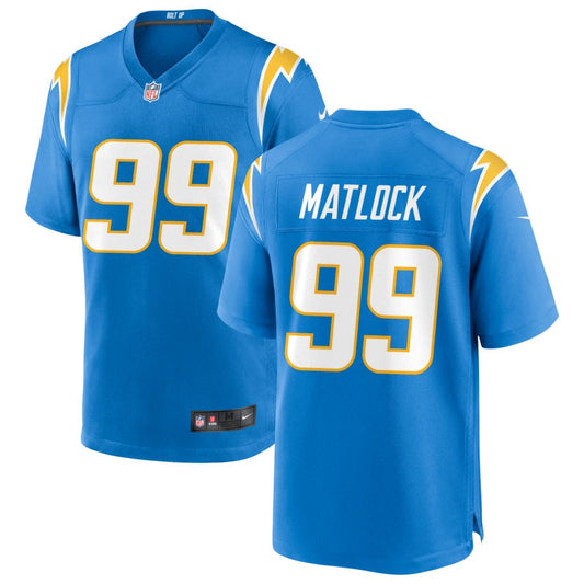 Scott Matlock Los Angeles Chargers Nike Game Jersey - Powder Blue