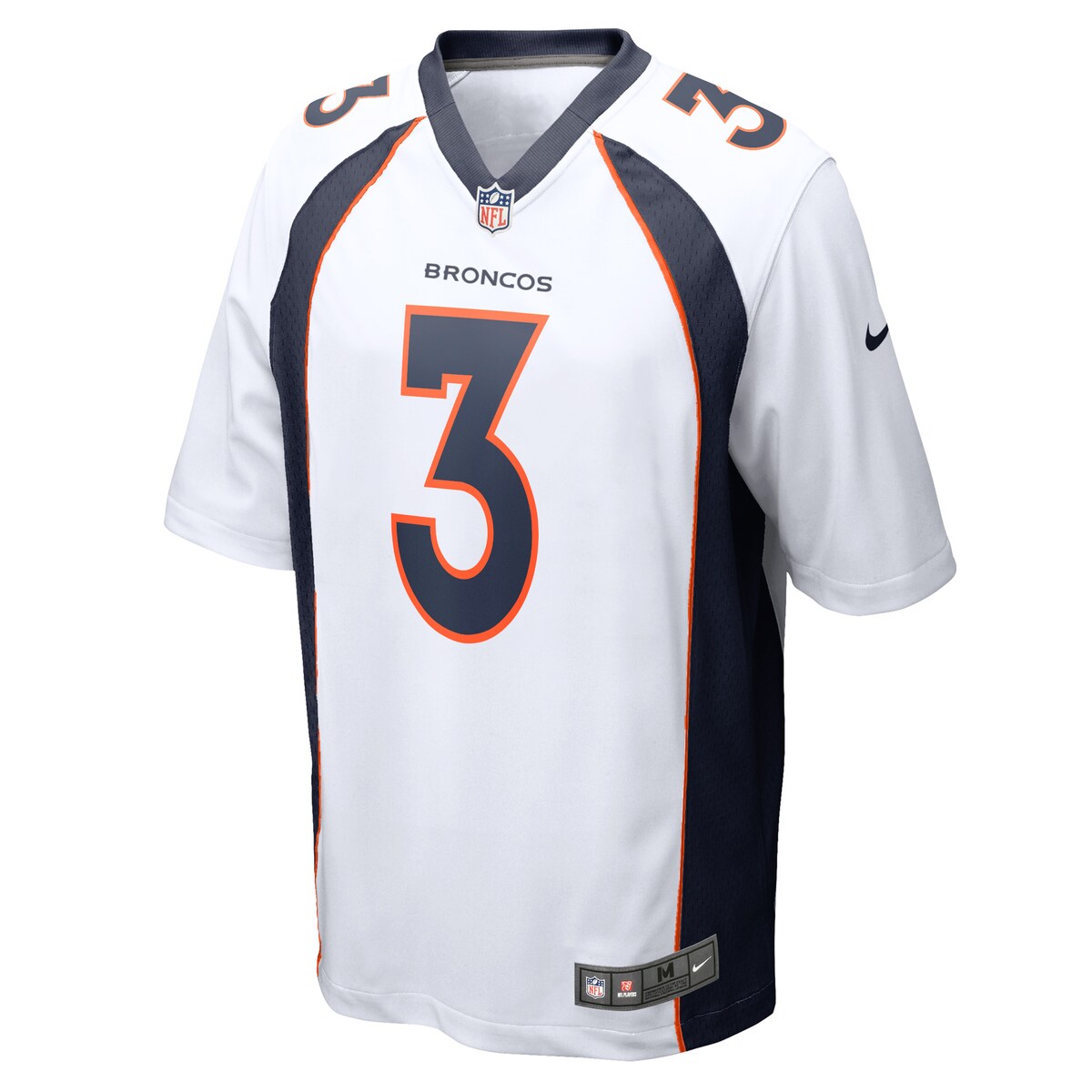 Men's Russell Wilson Nike Broncos Game Jersey - White