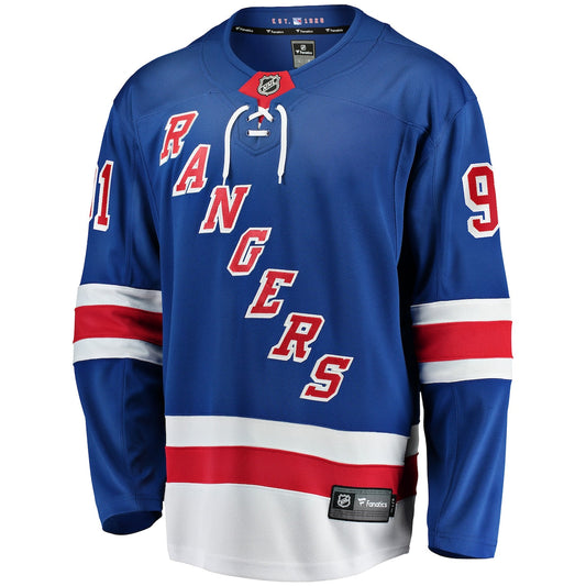 Men's Vladimir Tarasenko Fanatics Rangers Premier Breakaway Jersey - Blue