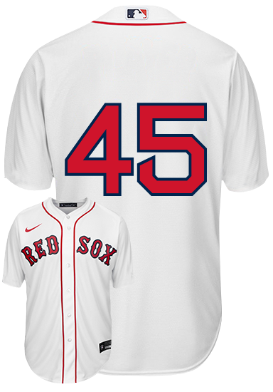 Pedro Martinez No Name Jersey - Boston Red Sox Replica Number Only Adult Home Jersey