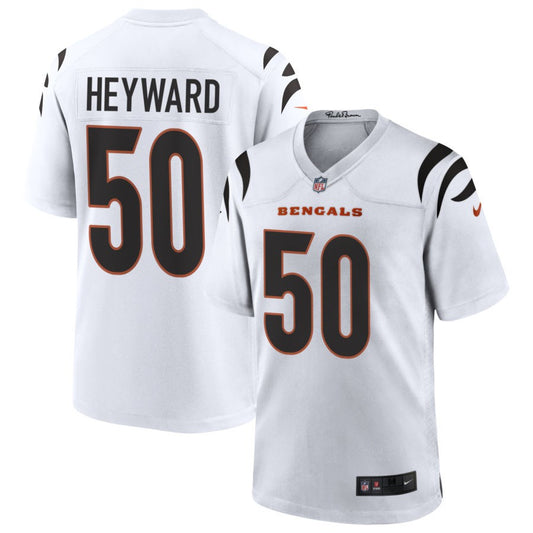 Shaka Heyward Cincinnati Bengals Nike Game Jersey - White