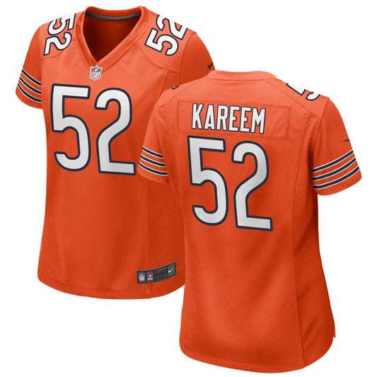 Khalid Kareem Chicago Bears Nike Women's Alternate Game Jersey - Orange