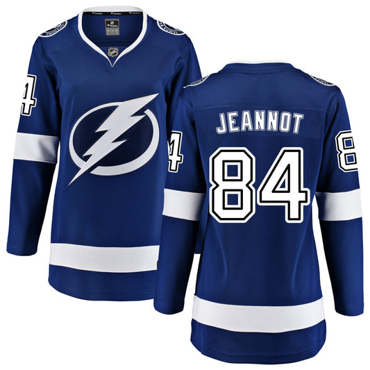 Tanner Jeannot Tampa Bay Lightning Fanatics Branded Women's Home Breakaway Jersey - Blue