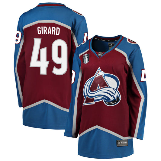 Samuel Girard Colorado Avalanche Fanatics Branded Women's Home 2022 Stanley Cup Final Breakaway Jersey - Burgundy