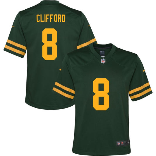 Sean Clifford Green Bay Packers Nike Youth Alternate Jersey - Green