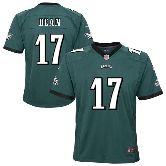 Nakobe Dean Philadelphia Eagles Nike Youth Team Game Jersey - Midnight Green