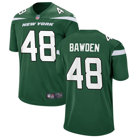 Nick Bawden New York Jets Nike Youth Game Jersey - Gotham Green