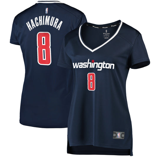 Rui Hachimura Washington Wizards Fanatics Branded Women's Fast Break Replica Jersey Navy - Statement Edition