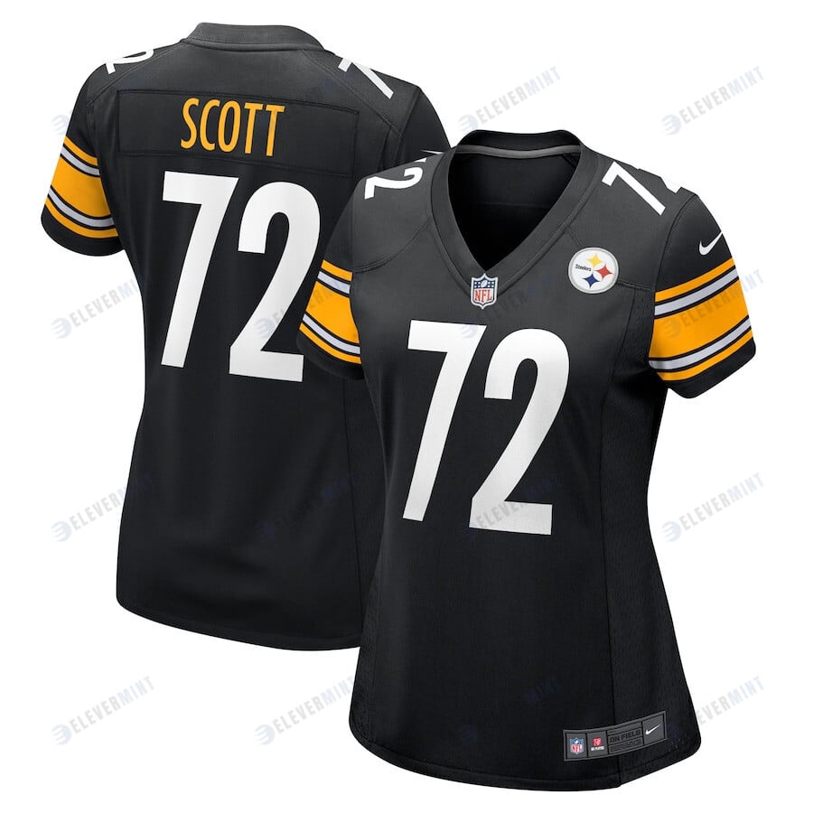 Trent Scott Pittsburgh Steelers Women's Game Player Jersey - Black