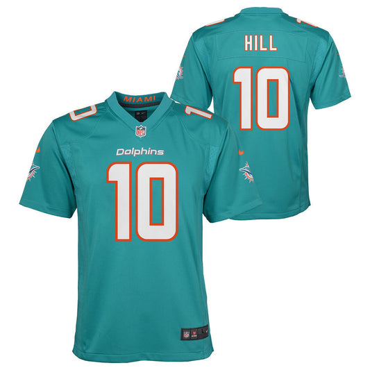 Youth Tyreek Hill Miami Dolphins Aqua Game Replica Jersey