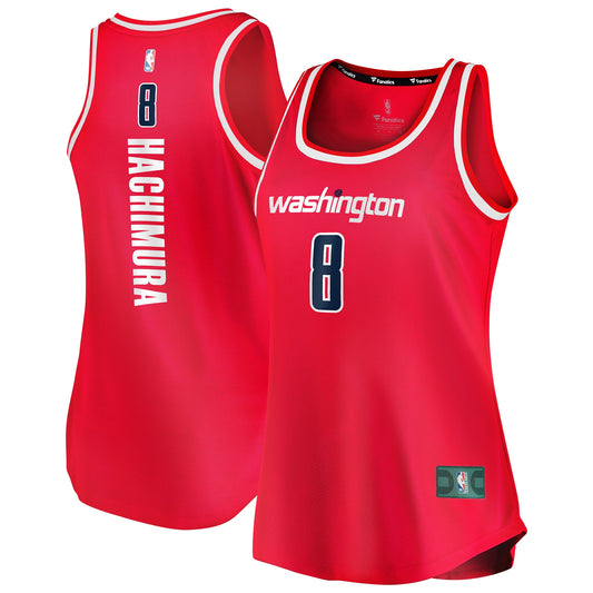 Rui Hachimura Washington Wizards Fanatics Branded Women's 2019/20 Fast Break Team Tank Jersey - Icon Edition - Red