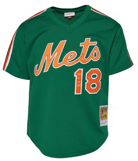 Men's  Mitchell & Ness Mets BP Pullover Jersey - Green