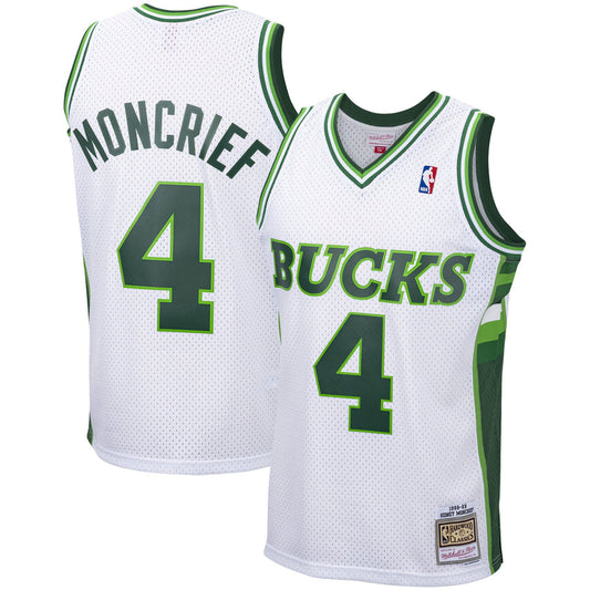 Men's Milwaukee Bucks Jack Sikma Mitchell & Ness White 1988-89 Hardwood Classics Swingman Jersey