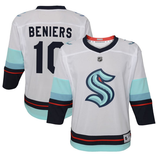 Matty Beniers Seattle Kraken Youth Away Replica Jersey - White