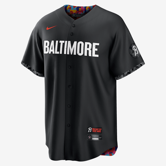 MLB Baltimore Orioles City Connect Men's Replica Baseball Jersey - Black