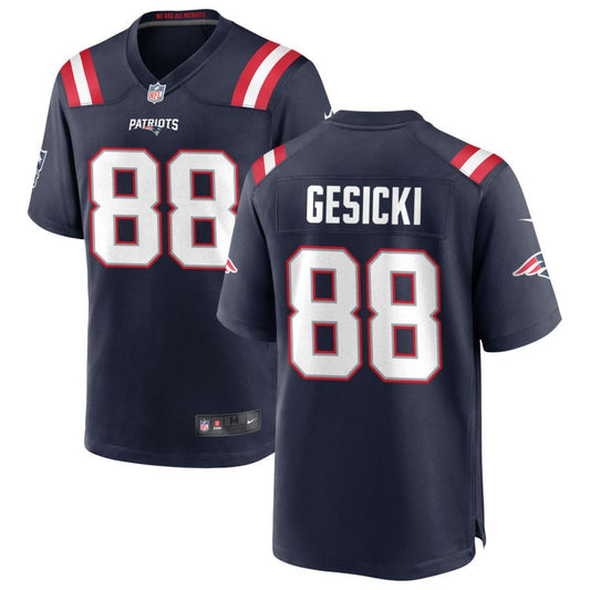 Mike Gesicki Nike New England Patriots Game Jersey - Navy